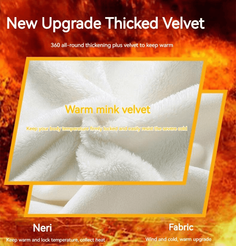 Warm mink velvet fabric showcasing thickened texture, designed for thermal insulation and comfort. Ideal for cold weather protection.