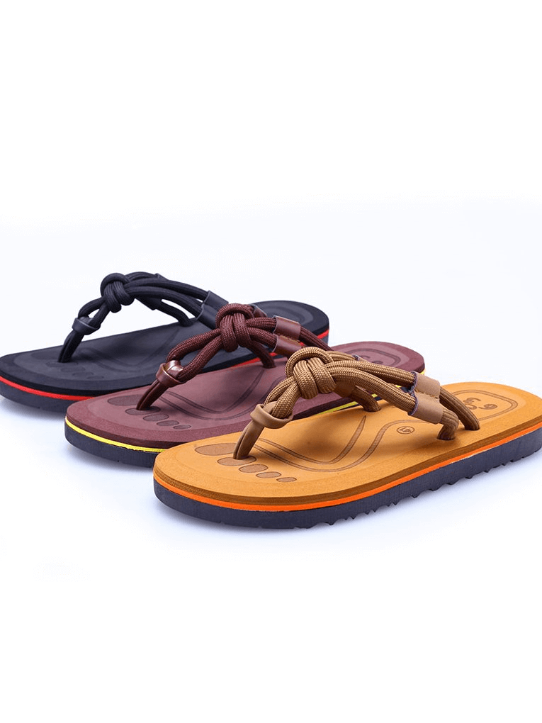 Colorful men's flip flops with EVA upper and rubber outsole, perfect for the beach. Fashionable and lightweight design, style SF1204.