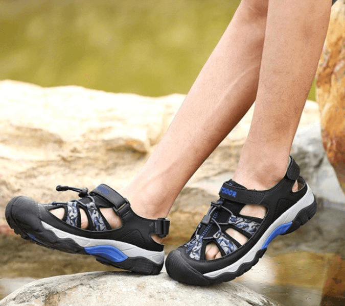 Sandales à talons ouverts respirantes et antidérapantes à la mode pour hommes - SPF0750 