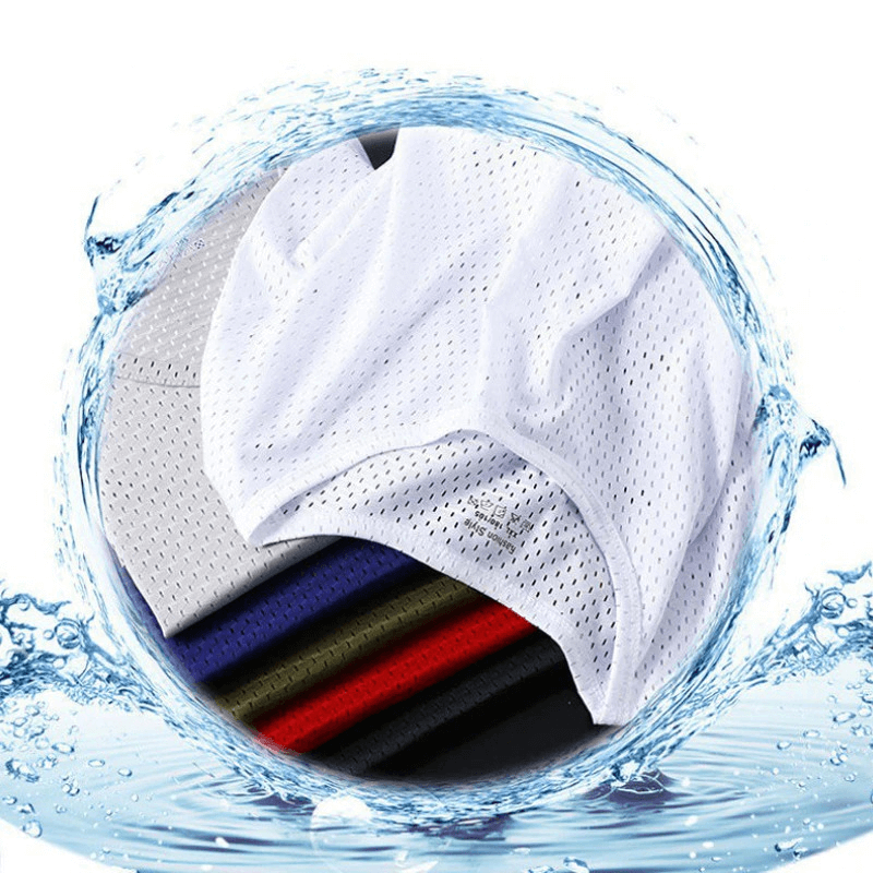 Fitness Mesh Tank Top for Men - Breathable Wrestling Singlet, Quick-Drying Polyester Fabric, Mix of Colors, SF0345.