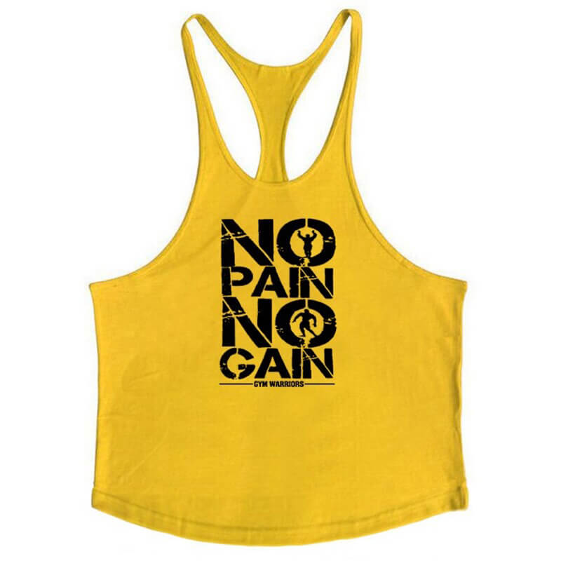 Fitness Tank Top with Letter Print / Male Cotton Tank - SF0574