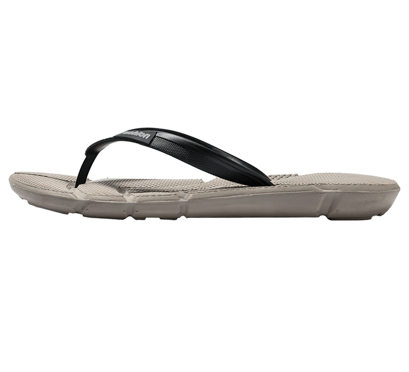 Flexible lightweight beach flip flops for men with PVC uppers, EVA soles, and patchwork pattern, ideal for casual wear - SF1023