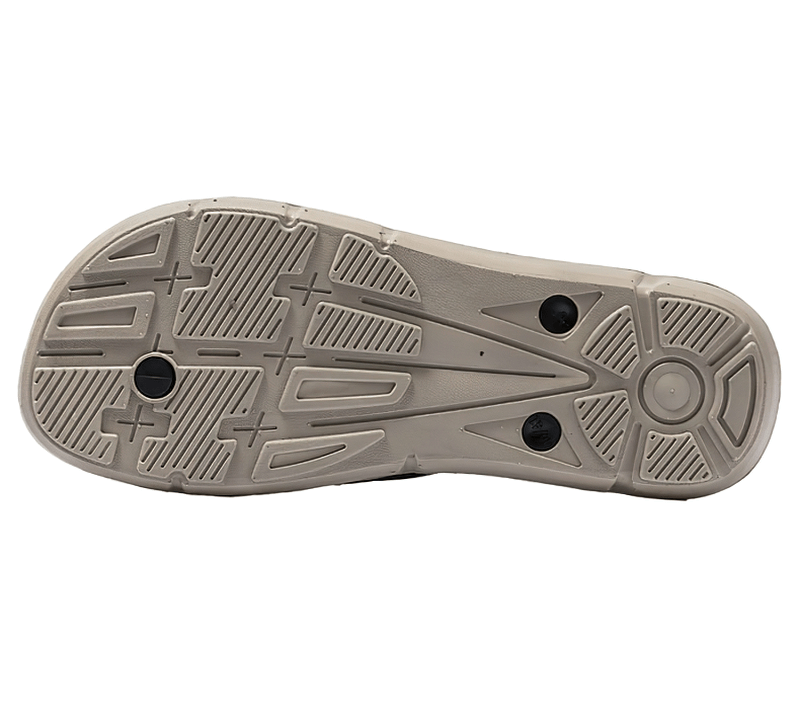 Sole view of Flexible Lightweight Beach Flip Flops for Men, showcasing durable EVA sole with massage pattern for optimal comfort.