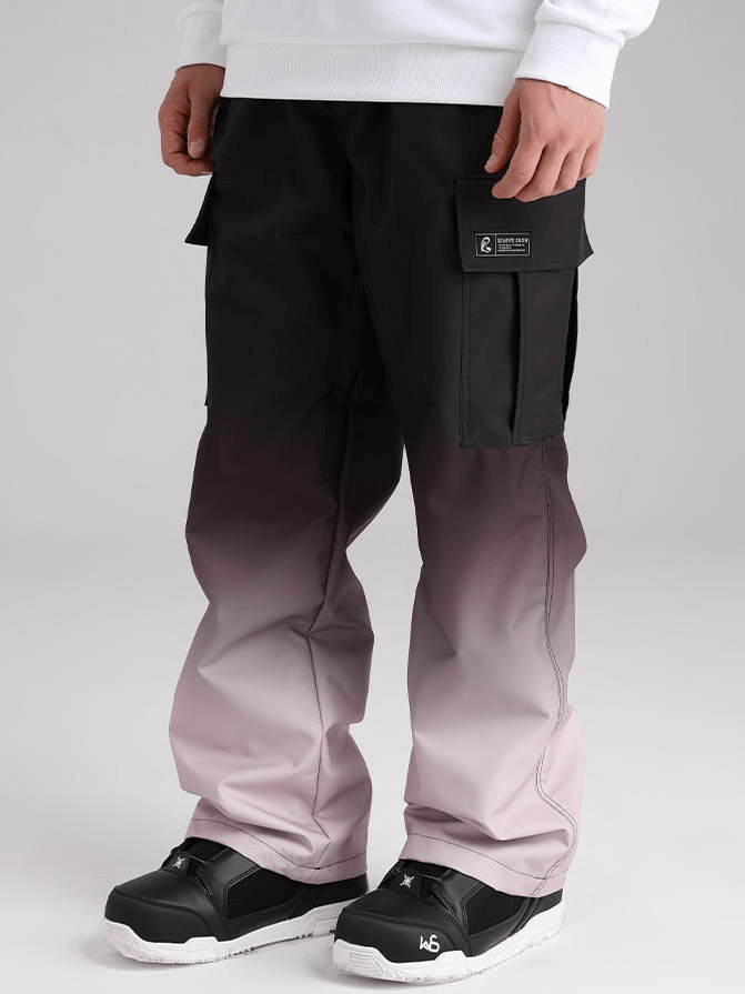 Pantalon de snowboard ample dégradé avec grandes poches latérales - SPF0933 