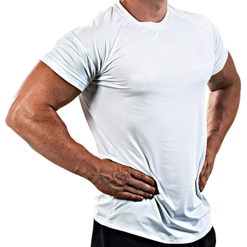 T-shirt de sport de gymnastique pour hommes / T-shirt d'entraînement masculin solide - SPF1092 