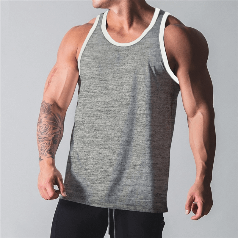 Gym Workout Sleeveless Shirt / Bodybuilding Quick-Drying Tank Top - SF1093