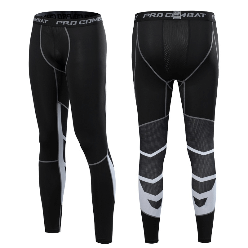 Pantalon de compression respirant à haute élasticité / Collant de course léger pour hommes - SPF0928 