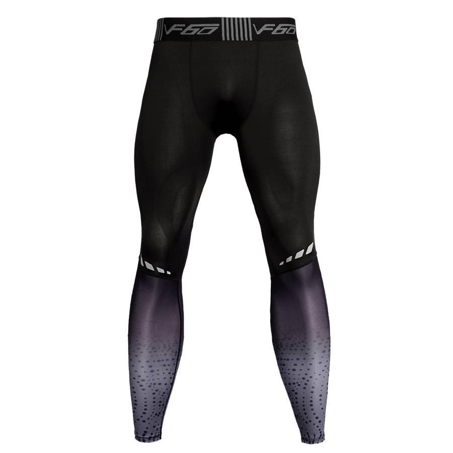 Leggins de compression à haute élasticité pour la course à pied / vêtements de sport pour hommes - SPF0865 
