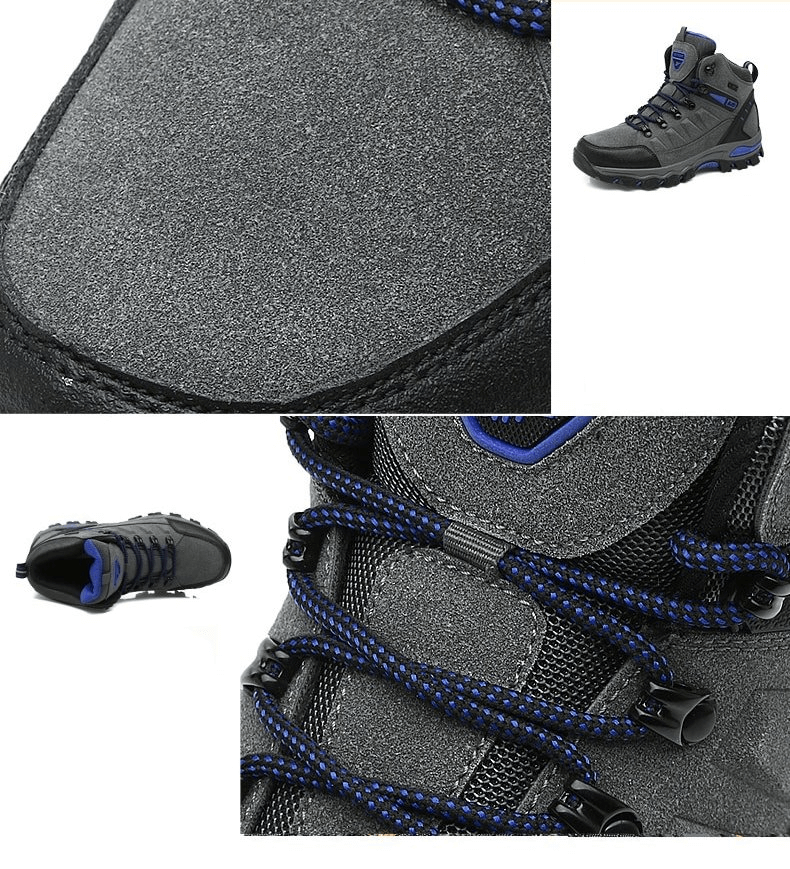 Women's mountaineering shoes, SF0244, with cotton fabric, breathable design, and rubber outsole. Perfect for hiking and outdoor adventures.