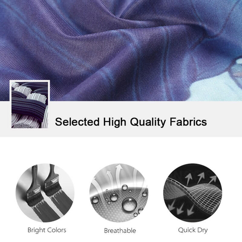 High-quality breathable fabric with bright colors and quick-dry features for sports leggings.