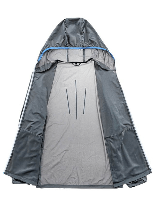 Veste coupe-vent de protection solaire de randonnée pour hommes / Tissu de pluie sportif - SPF0311 