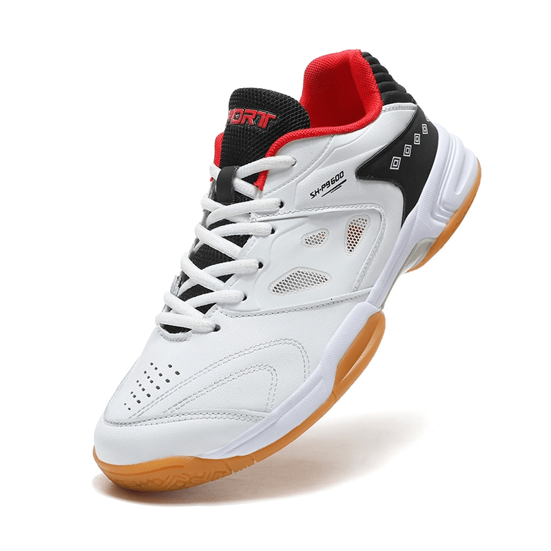 Lace-Up Flexible Tennis Shoes SF0738 - Breathable, durable sports footwear for men with anti-slip rubber outsole.