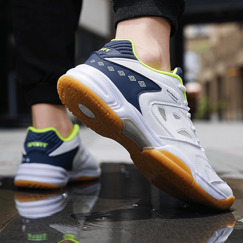 Lace-Up Flexible Tennis Shoes - Breathable sports footwear with durable rubber outsole for superior traction and comfort, model SF0738