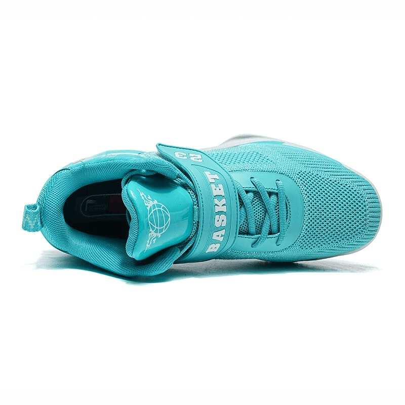 Top view of teal Light Training Breathable Sneakers with mesh upper and ForMotion technology providing comfort and performance.