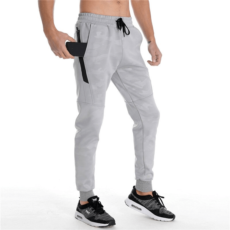 Leichte, elastische Herren-Jogginghose mit Reißverschlusstaschen – SF1116 