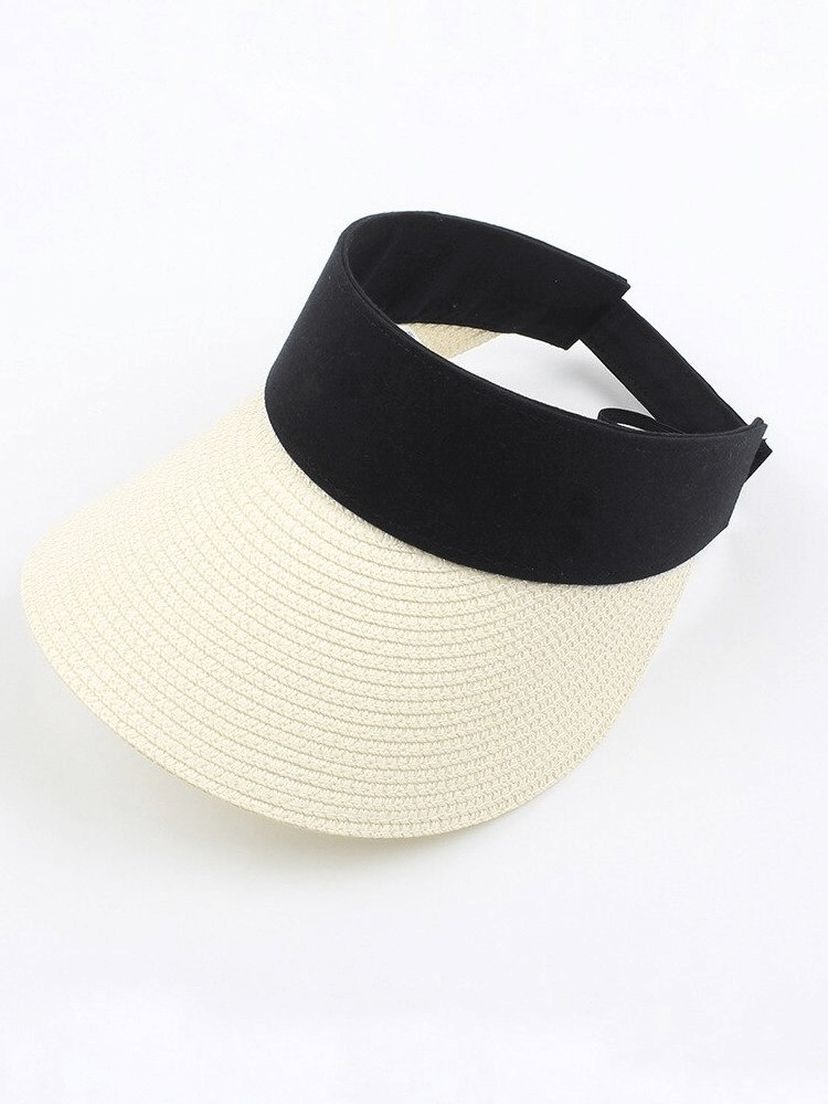 Lightweight summer women's straw hat with adjustable fastener, perfect for sun protection and casual outdoor wear.