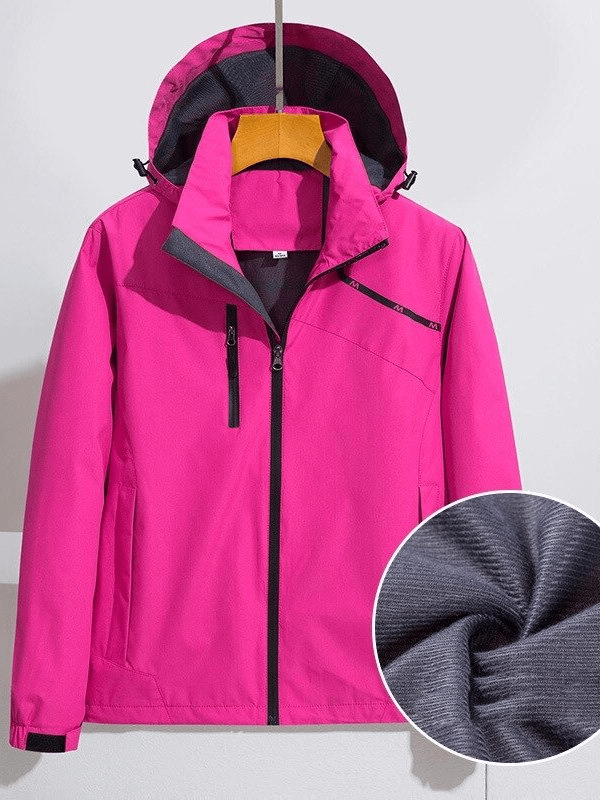 Leichte winddichte Damenjacken mit Kapuze und Taschen für Outdoor-Aktivitäten – SF0320 