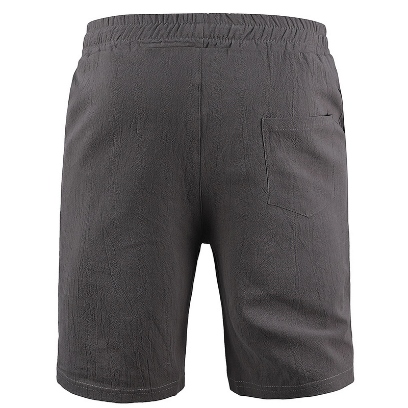 Linen Solid Color Breathable Men's Shorts / Sports Shorts - SF1118