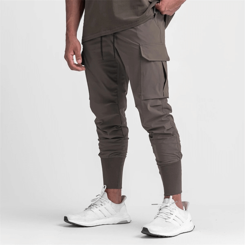 Pantalon de jogging élastique ample et slim pour homme avec poignets larges - SPF1141 