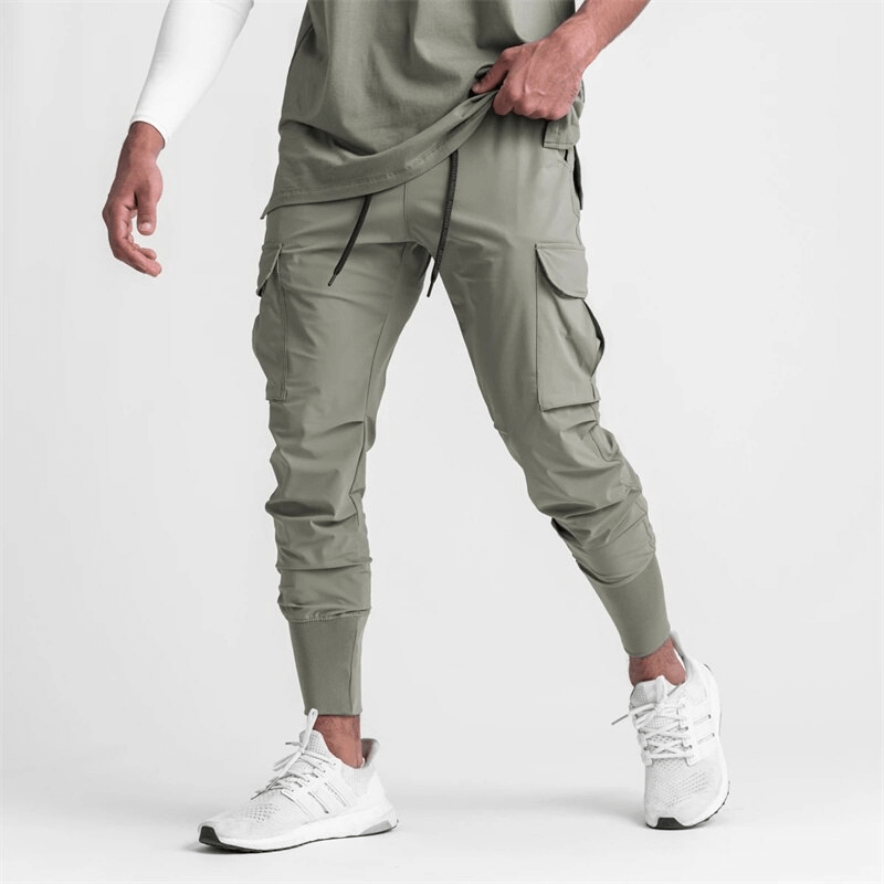 Men's Loose Slim Elastic Joggers - Wide Cuffs, Comfortable Fit, Perfect for Workouts - SF1141