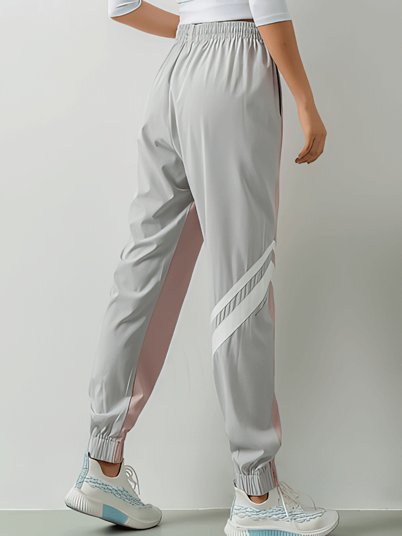 Loose Women's Jogger Pants with Thin Stripe for Running - SF1249