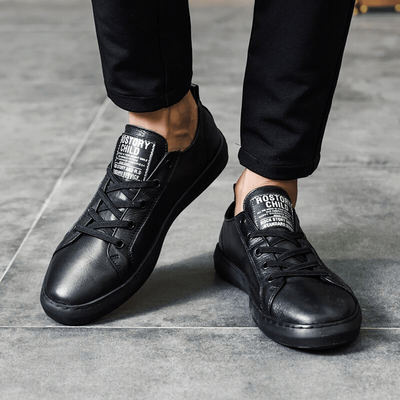 Chaussures de marche pour hommes en cuir véritable de luxe/chaussures respirantes décontractées - SPF0968 