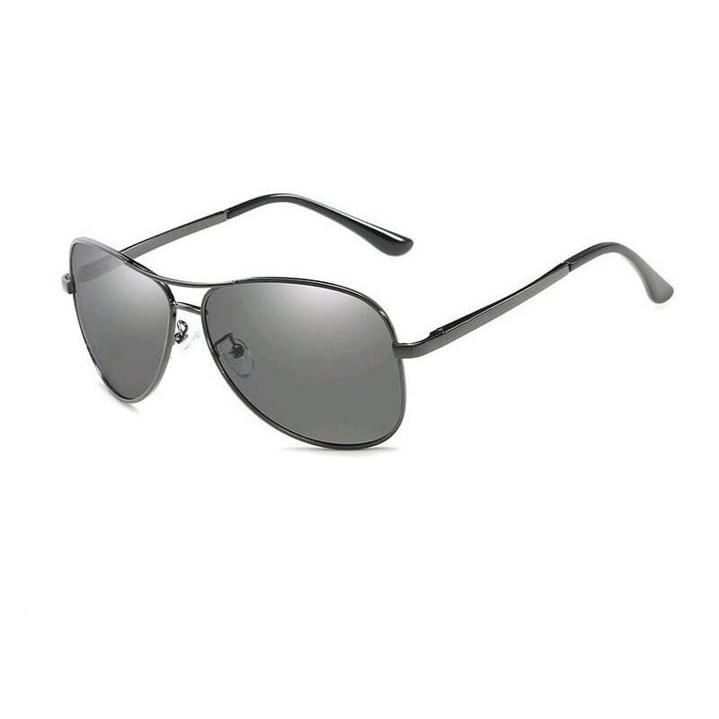 Luxury unisex photochromic sunglasses SF0965 with polarized lenses and titanium alloy frame, ideal for driving with UV400 protection.