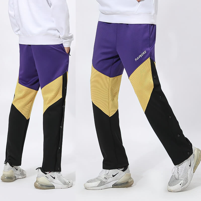 Men's Basketball Trousers with Buttons / Sports Loose Pants - SF0725