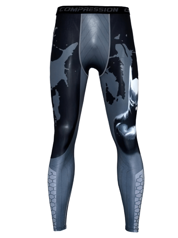 Men's Compression Tight Quick Dry Workout Leggings - SF0957 with sleek design, ideal for running and bodybuilding.