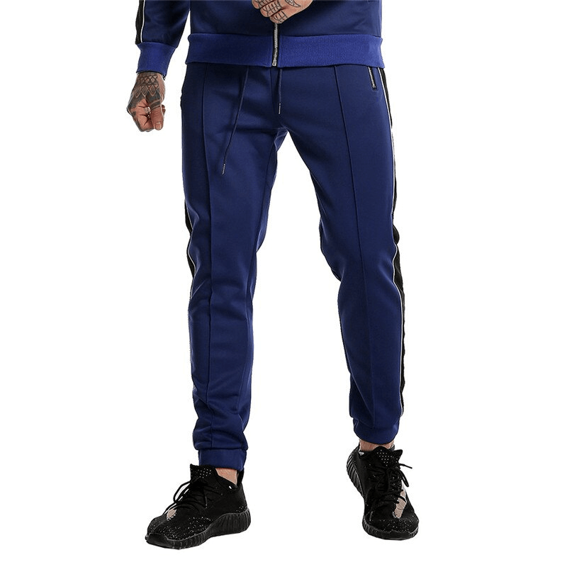 Pantalon élastique à cordon de serrage pour hommes avec poches zippées - SPF1104 