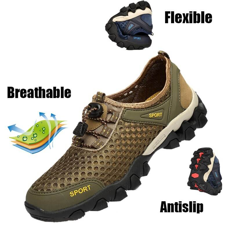 Rutschfeste Wasserschuhe / atmungsaktive Sport-Gummi-Sneaker für Herren – SF0747 