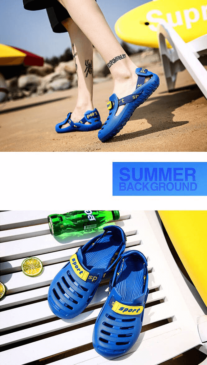 Men's Outdoor Beach Shoes / Lightweight Flexible Male Clogs - SF1071