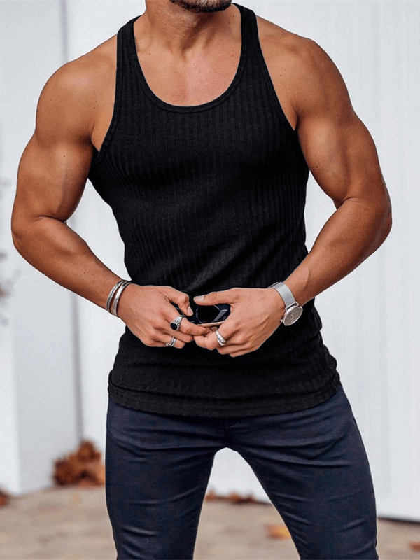 Men's Pure Color Sports Tank Top / Fitness Sleeveless Male Clothing - SF1153