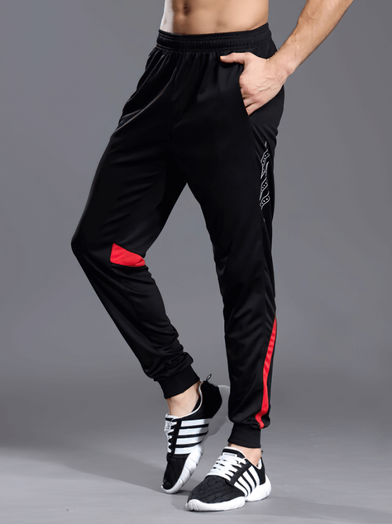 Men's Running Sports Pants With Zipper Pockets - SF0442