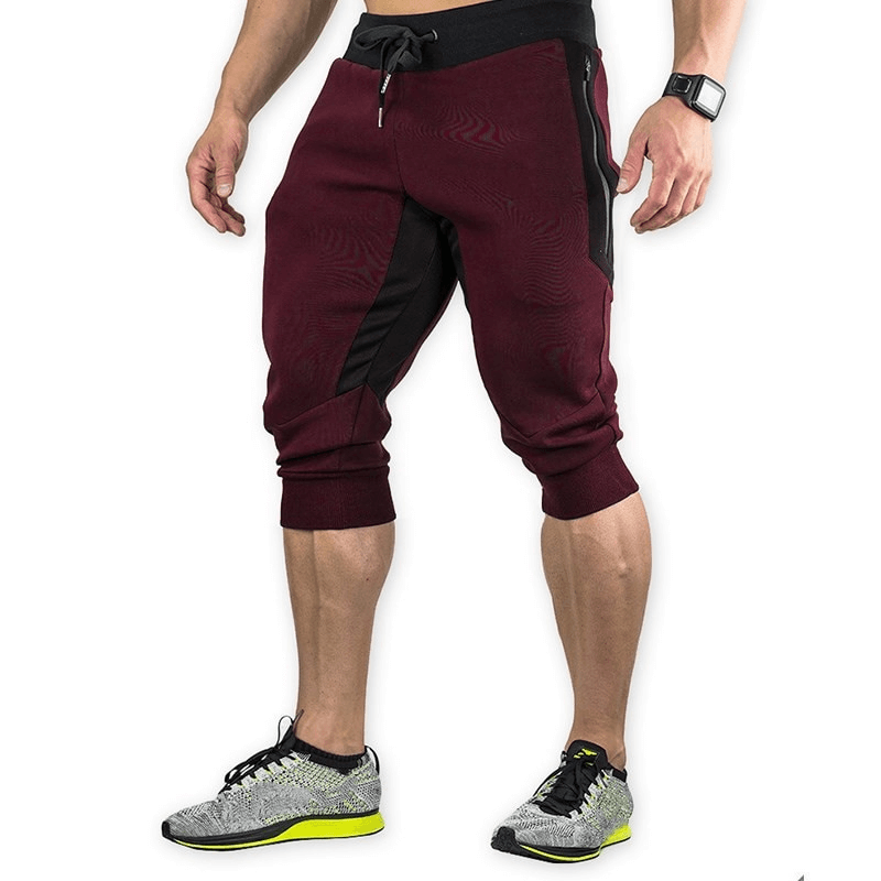 Men's Sports Shorts with Zippered Pockets for Training - SF1134