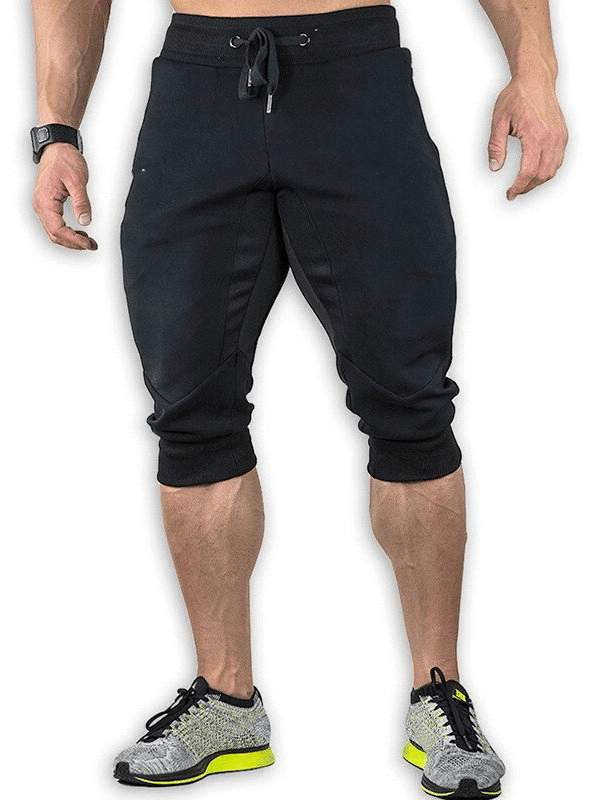 Men's Sports Shorts with Zippered Pockets for Training - SF1134
