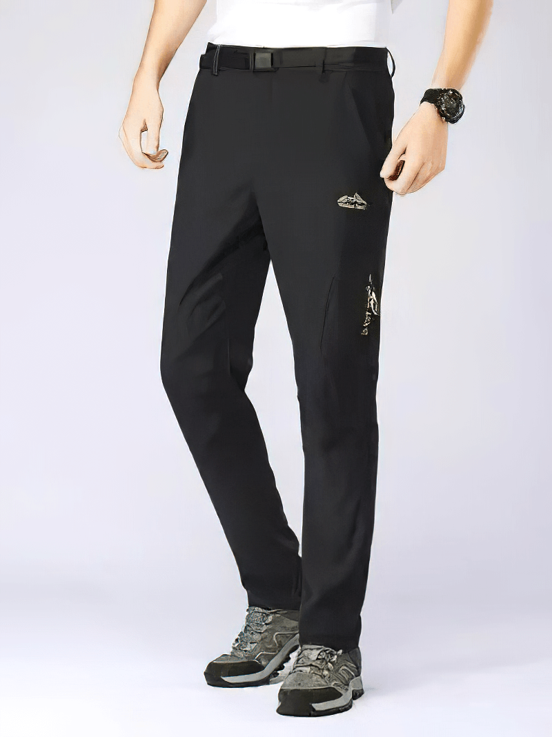 Men's Stretch Waterproof Tactical Trousers with Multi-Pockets for outdoor sports, fishing, hiking, camping, and running - SF0457