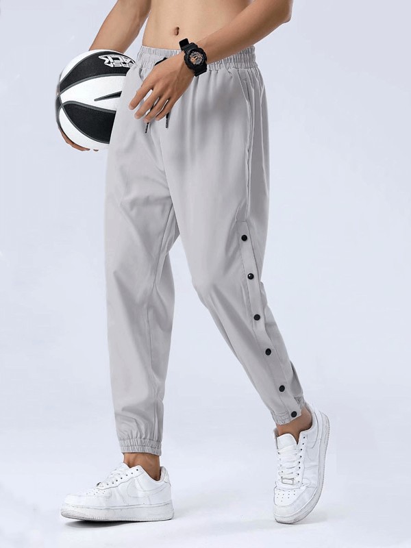 Men's Sweatpants with Buttons on Sides for Active Sports - SF0847
