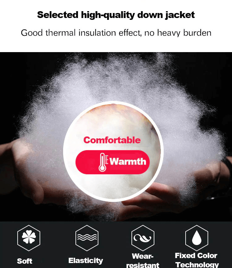 Men's Thermal Waterproof Down Cotton Jacket with Hood - SF0185