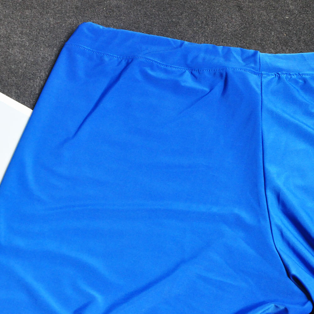 Blue men's yoga pants with drawstring, designed for comfort and durability, featuring a loose, full-length fit. Ideal for fitness and relaxation.