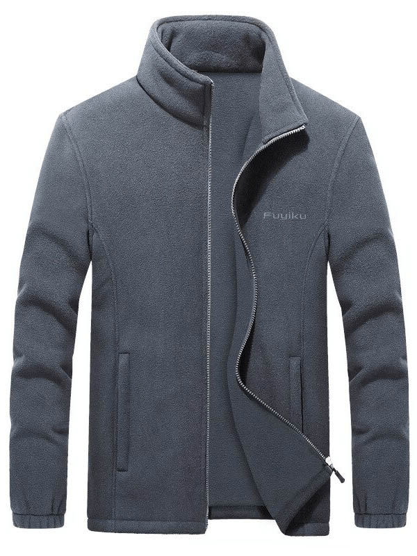 Veste polaire zippée pour hommes avec col montant / Vêtements de sport pour hommes - SPF0336 