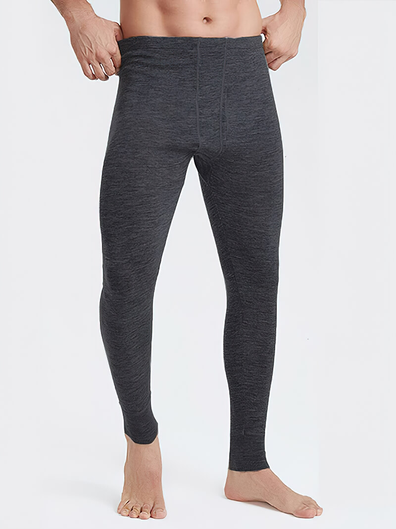 Men's Merino Wool Thermal Base Layer Pants for Warmth and Insulation
