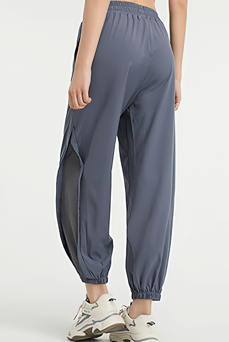 Pantalon de course à cordon en maille/pantalon de yoga d'entraînement ample de sport - SPF1165 