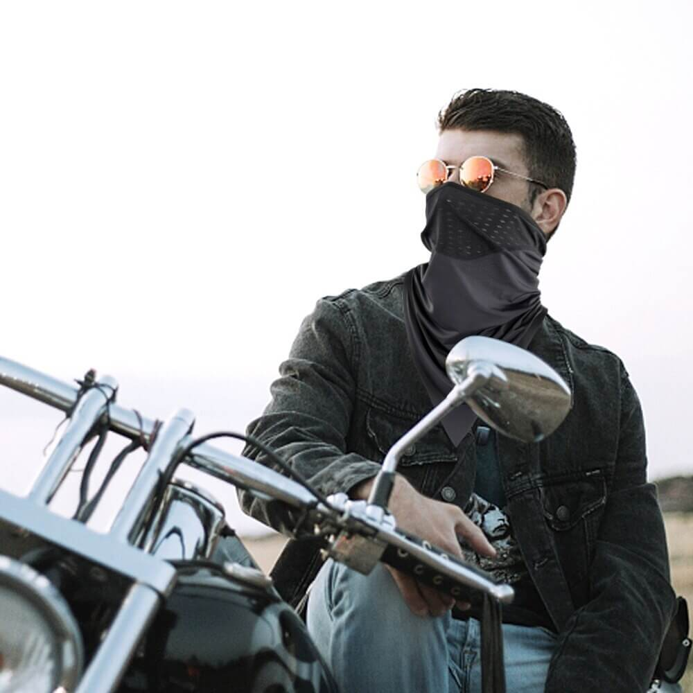 Einfarbiger Motocross-Halsmanschette / glatte, elastische Gesichtsmaske – SF0638