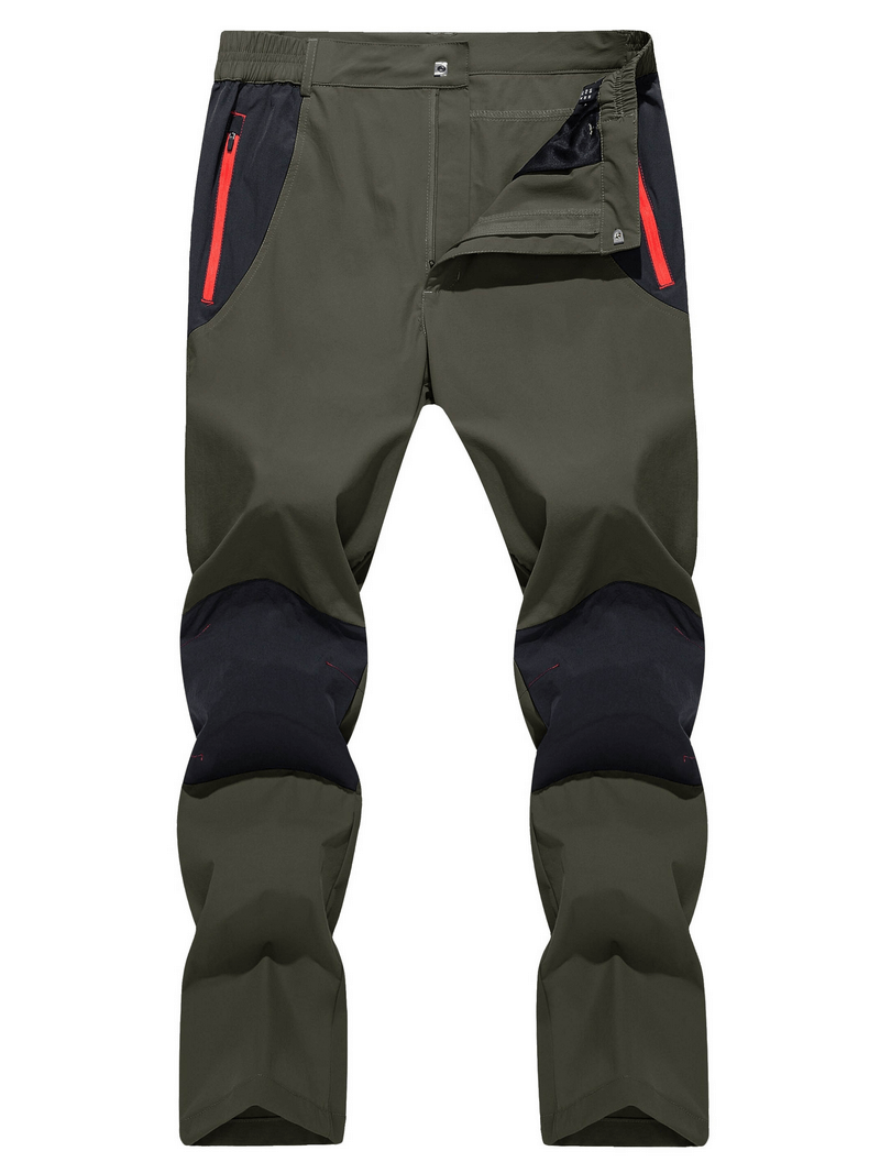No Fleece Lined Waterproof Pants for Men / Straight Hiking Trousers - SF0367