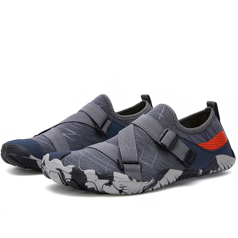 Non-slip breathable aqua shoes with synthetic upper and TPR outsole, ideal for water sports like swimming and fishing - model SF0480.