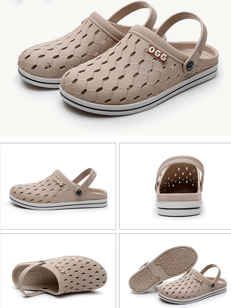 Sandales flexibles légères antidérapantes / pantoufles en caoutchouc d'été - SPF0285 