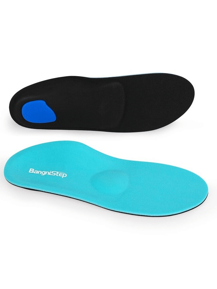 Orthopedic insoles for shoes SF0360 with arch support, shock absorption, thermal insulation, and anti-slip design for comfort.