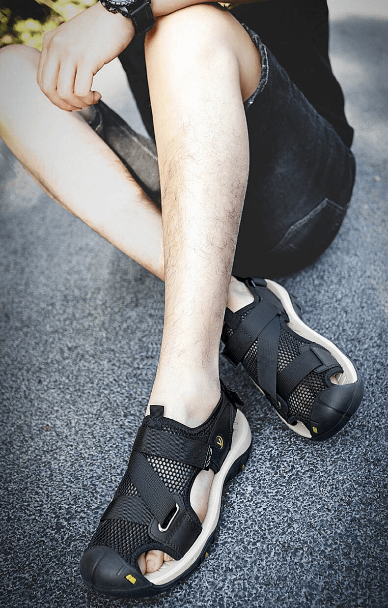 Atmungsaktive Outdoor-Mesh-Sandalen mit praktischem Klettverschluss – SF1097 