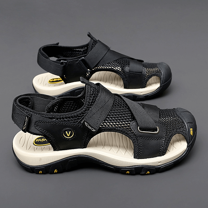 Sandales d'extérieur respirantes en maille avec Velcro pratique - SPF1097 